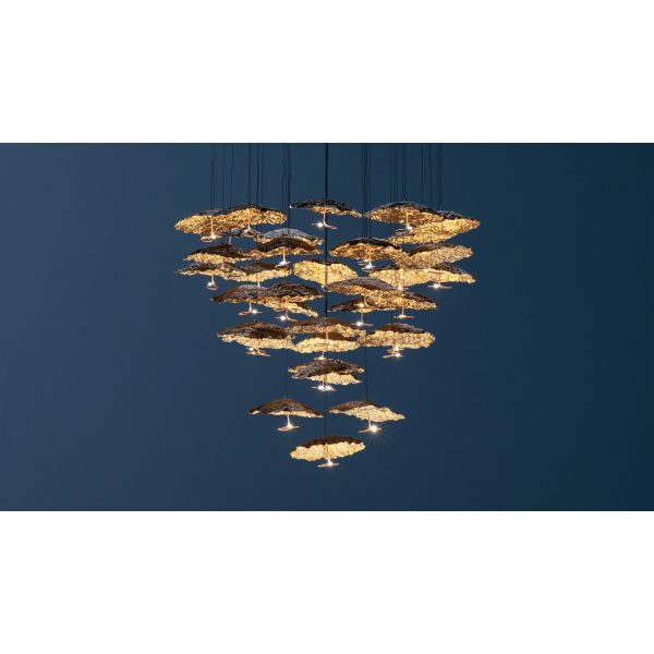 Gold Moon Chandelier