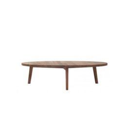 Gray 49 Gervasoni, tavolino basso in legno dal design essenziale