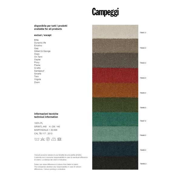 Quilt | Divano letto trapuntato dinamico di Campeggi Design - IDA' Interni D'Autore