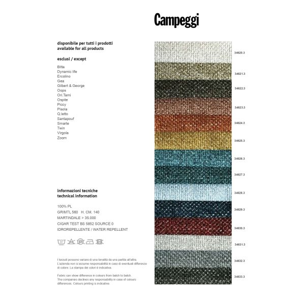 Quilt | Divano letto trapuntato dinamico di Campeggi Design - IDA' Interni D'Autore