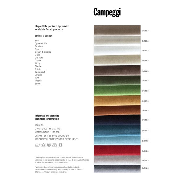 Quilt | Divano letto trapuntato dinamico di Campeggi Design - IDA' Interni D'Autore