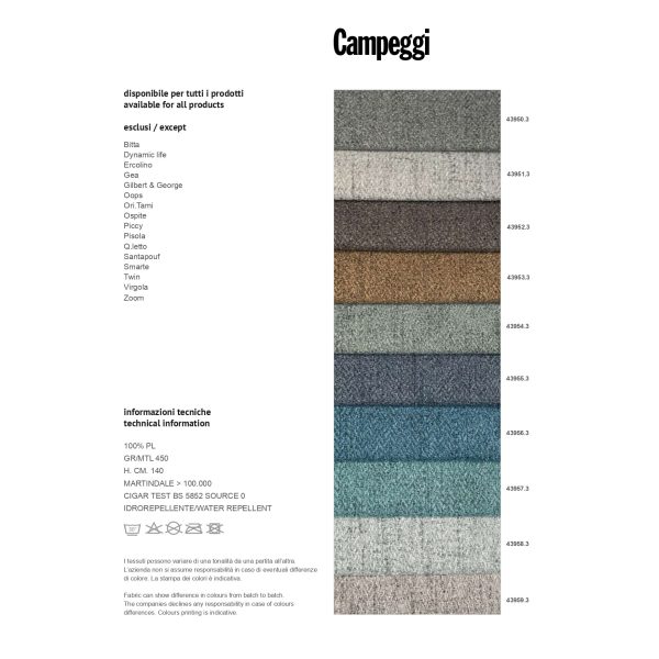 Quilt | Divano letto trapuntato dinamico di Campeggi Design - IDA' Interni D'Autore
