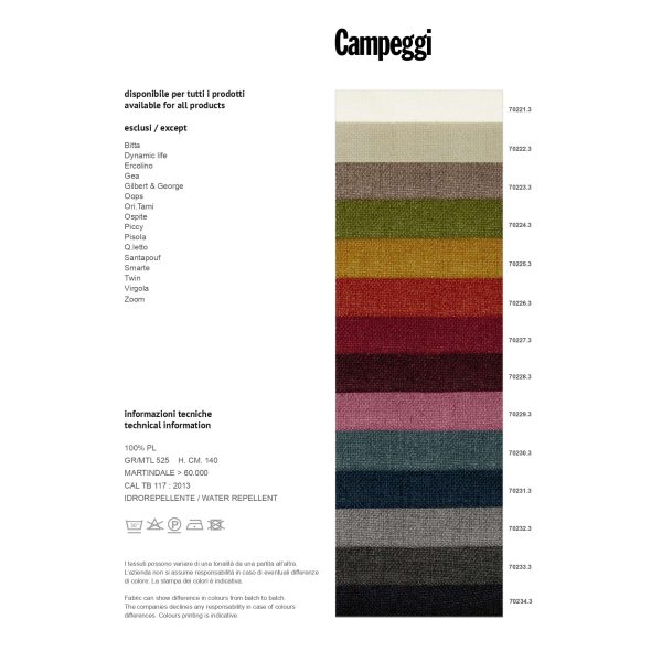 Quilt | Divano letto trapuntato dinamico di Campeggi Design - IDA' Interni D'Autore