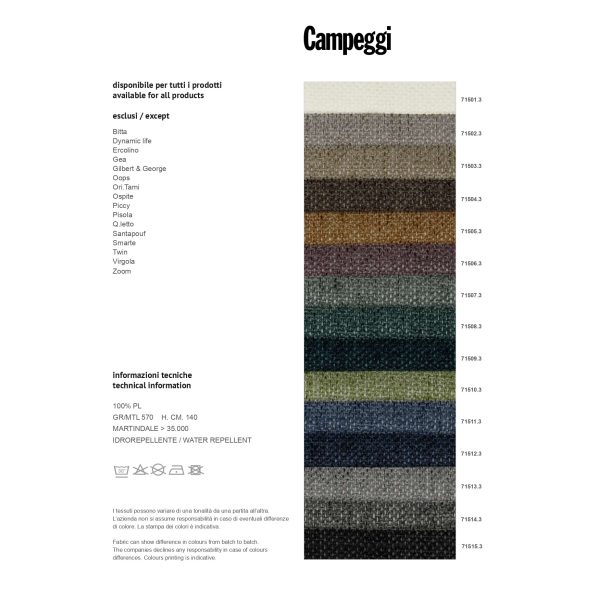 Quilt | Divano letto trapuntato dinamico di Campeggi Design - IDA' Interni D'Autore