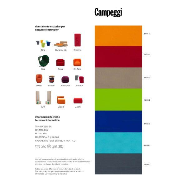Quilt | Divano letto trapuntato dinamico di Campeggi Design - IDA' Interni D'Autore