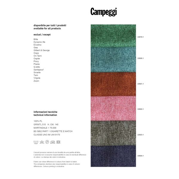 Quilt | Divano letto trapuntato dinamico di Campeggi Design - IDA' Interni D'Autore