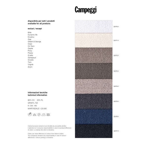 Quilt | Divano letto trapuntato dinamico di Campeggi Design - IDA' Interni D'Autore