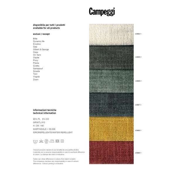 Quilt | Divano letto trapuntato dinamico di Campeggi Design - IDA' Interni D'Autore