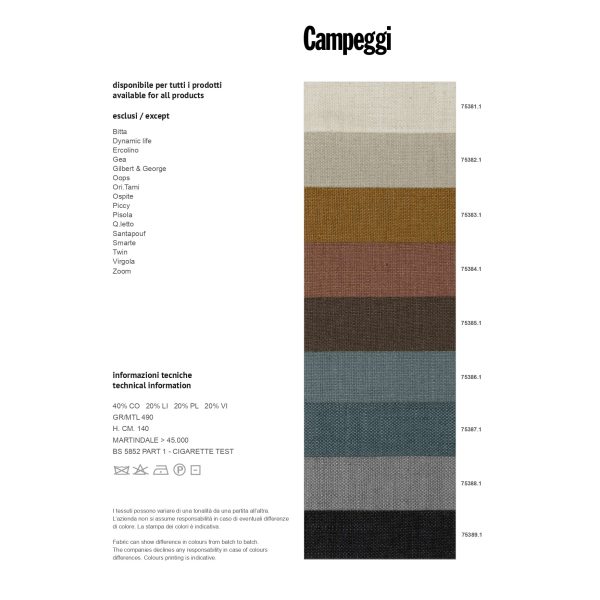 Quilt | Divano letto trapuntato dinamico di Campeggi Design - IDA' Interni D'Autore