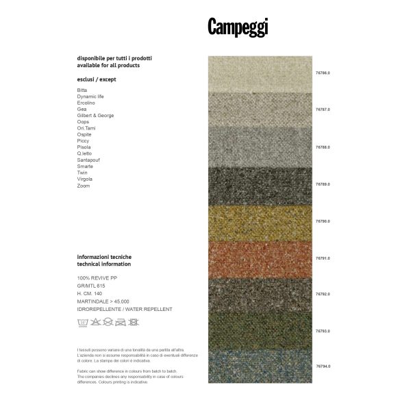 Quilt | Divano letto trapuntato dinamico di Campeggi Design - IDA' Interni D'Autore
