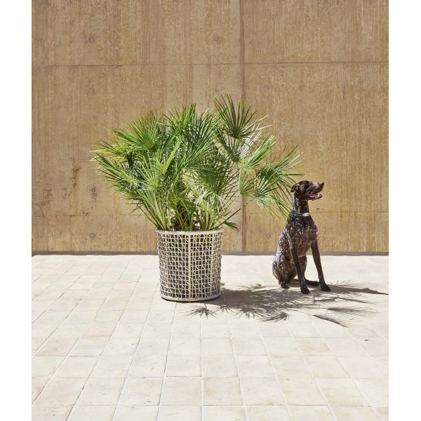 Emma Fioriera | Vaso da esterno in filo intrecciato di Varaschin Design - IDA' Interni D'Autore