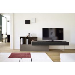 Mobile TV Lampo Open | Sangiacomo TV Unit design contemporaneo - IDA' Interni d'Autore