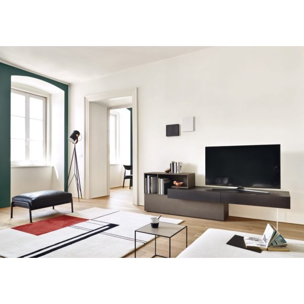 Mobile TV Lampo Open | Sangiacomo TV Unit design contemporaneo - IDA' Interni d'Autore