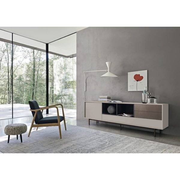 Mobile TV Lampo Open | Sangiacomo TV Unit design contemporaneo - IDA' Interni d'Autore