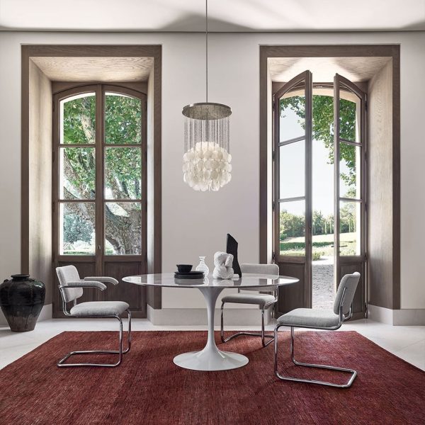 Saarinen High Tables | Tavoli alti in marmo e alluminio di Knoll - IDA' Interni d'Autore