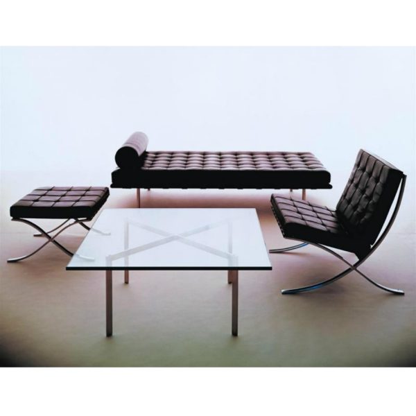 Barcelona Chair | Icona di design in acciaio e pelle Knoll - IDA' Interni d'Autore