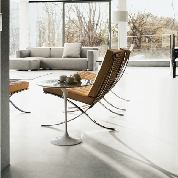 Barcelona Chair | Icona di design in acciaio e pelle Knoll - IDA' Interni d'Autore