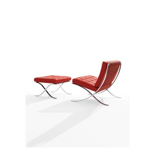 Barcelona Chair | Icona di design in acciaio e pelle Knoll - IDA' Interni d'Autore