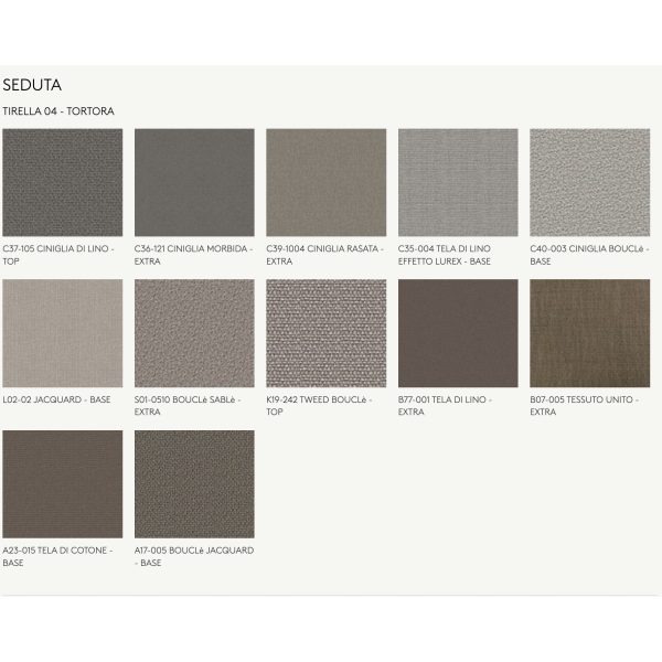 Poltroncina Romby | Seduta girevole in legno & tessuto Porro - IDA' Interni d'Autore