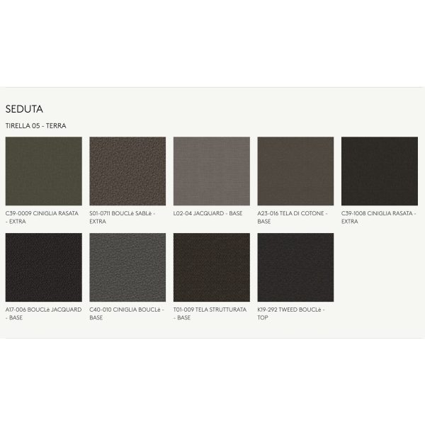 Poltroncina Romby | Seduta girevole in legno & tessuto Porro - IDA' Interni d'Autore