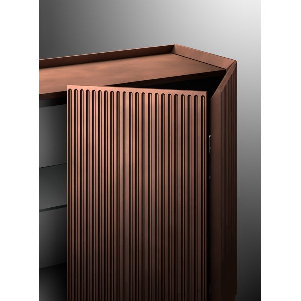 Credenza Hug | Madia in rovere e decorazione 3D Capod’Opera – IDA' Interni d'Autore