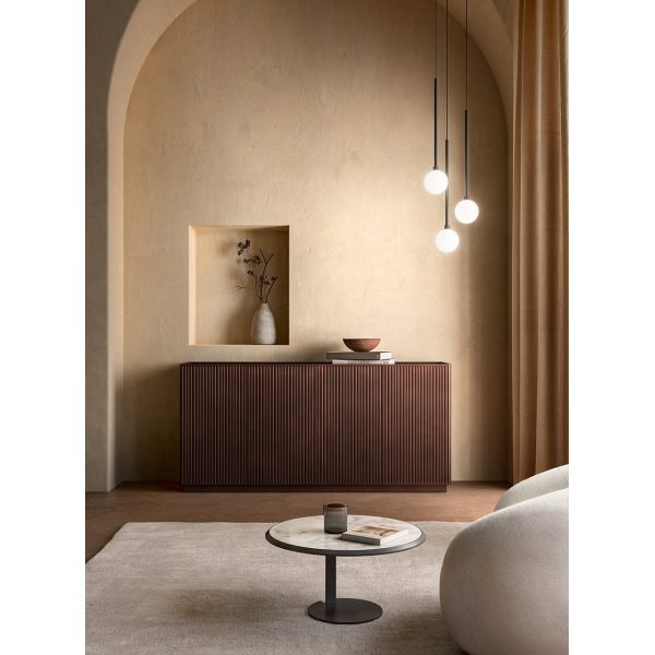 Credenza Hug | Madia in rovere e decorazione 3D Capod’Opera – IDA' Interni d'Autore