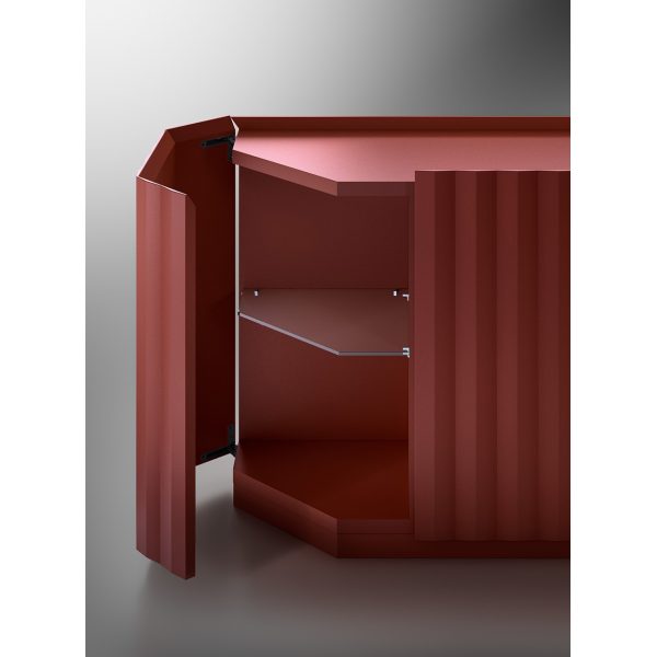 Credenza Hug | Madia in rovere e decorazione 3D Capod’Opera – IDA' Interni d'Autore