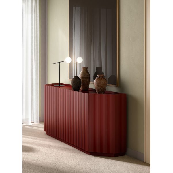 Credenza Hug | Madia in rovere e decorazione 3D Capod’Opera – IDA' Interni d'Autore