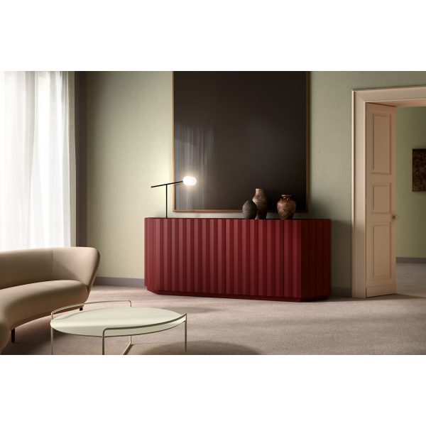 Credenza Hug | Madia in rovere e decorazione 3D Capod’Opera – IDA' Interni d'Autore