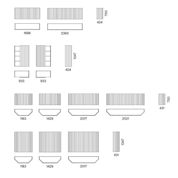 Credenza Hug | Madia in rovere e decorazione 3D Capod’Opera – IDA' Interni d'Autore