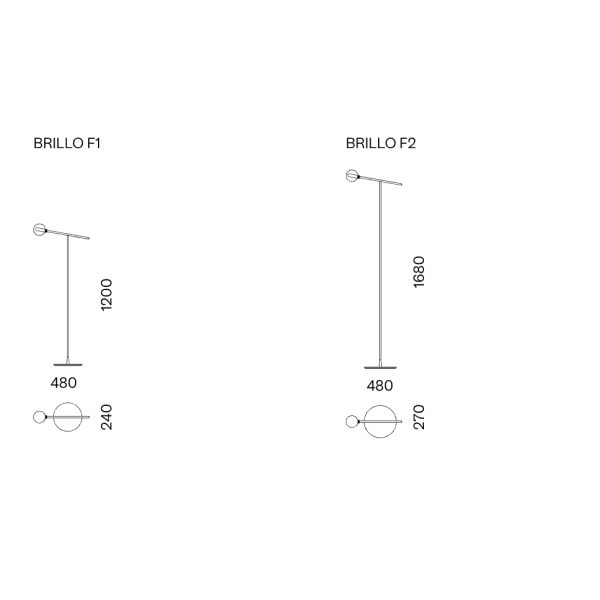 Brillo Lampada Terra / Tavolo | LED Pyrex Iluminazione Capod’Opera - IDA' Interni d'Autore
