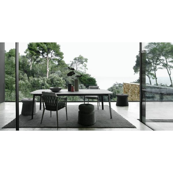 Pouf Hospes | Pouf outdoor intrecciato di B&B Italia – IDA' Interni d'Autore