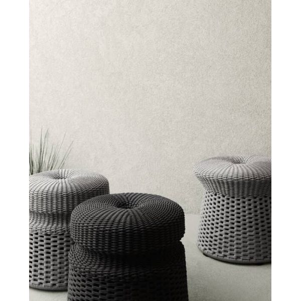 Pouf Hospes | Pouf outdoor intrecciato di B&B Italia – IDA' Interni d'Autore