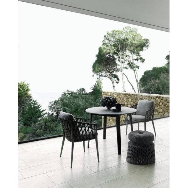 Pouf Hospes | Pouf outdoor intrecciato di B&B Italia – IDA' Interni d'Autore