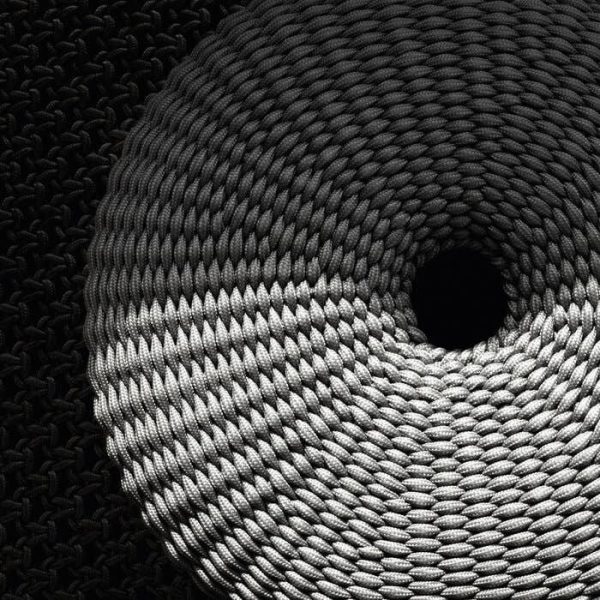 Pouf Hospes | Pouf outdoor intrecciato di B&B Italia – IDA' Interni d'Autore