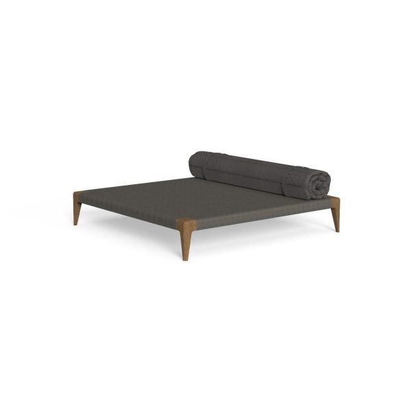 Pouf Cruise Teak 150×150 | Pouf Quadrato Outdoor – Talenti | IDA' Interni D'Autore