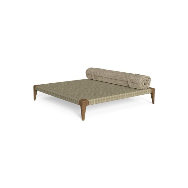 Pouf Cruise Teak 150×150 | Pouf Quadrato Outdoor – Talenti | IDA' Interni D'Autore
