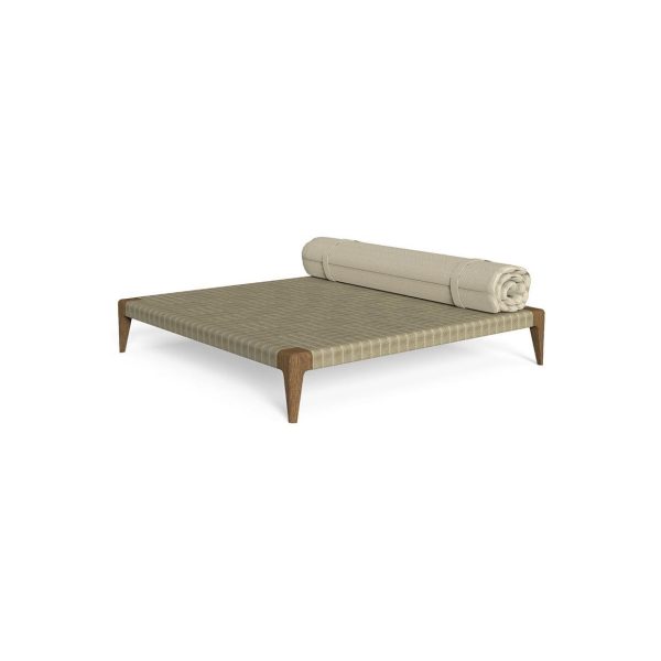 Pouf Cruise Teak 150×150 | Pouf Quadrato Outdoor – Talenti | IDA' Interni D'Autore