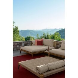 Pouf Cruise Teak 150×150 | Pouf Quadrato Outdoor – Talenti | IDA' Interni D'Autore