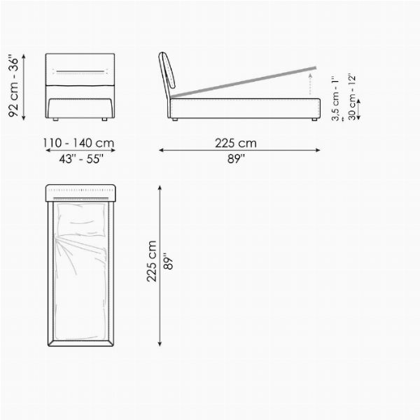 Campo single bed
