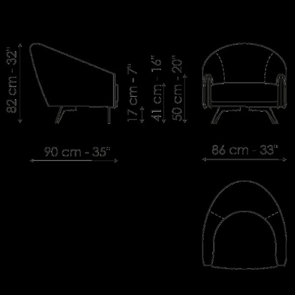Saddle armchair
