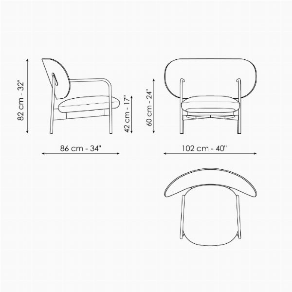 Cross lounge chair