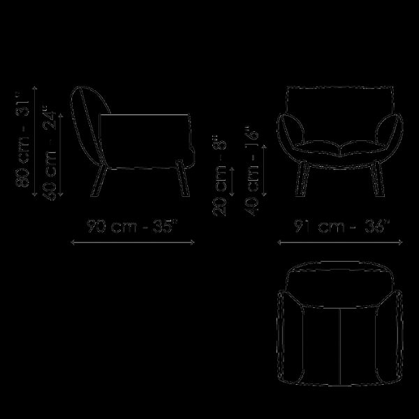 Pil armchair