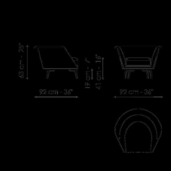 Lovy armchair low, Lovy armchair bergère