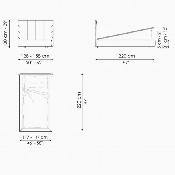 Cuff single bed