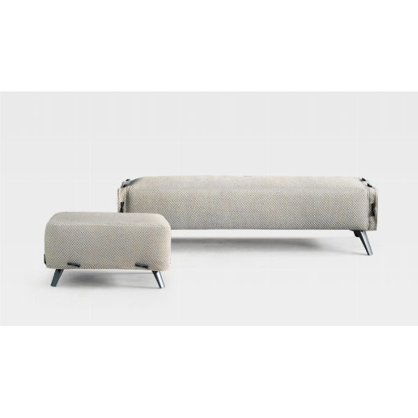 Cuff bench and pouf