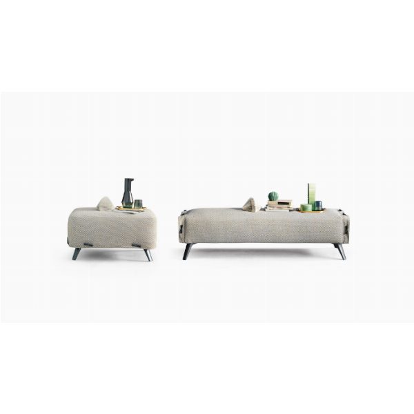 Cuff bench and pouf