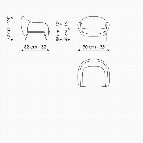 Boolean armchair