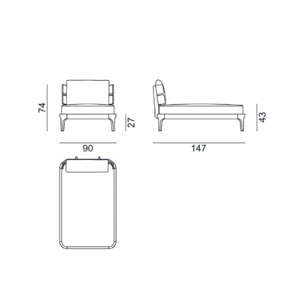 Mediterraneo Chaise longue