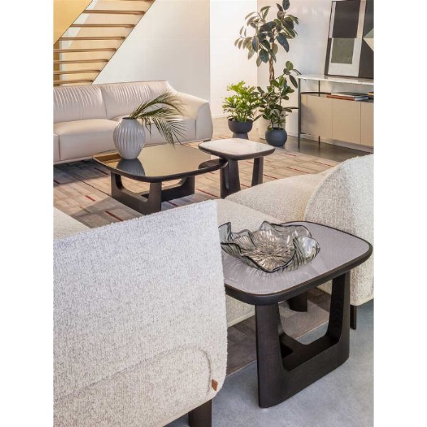 Tavolino Basso Design Baldwin in Marmo - Made in Italy